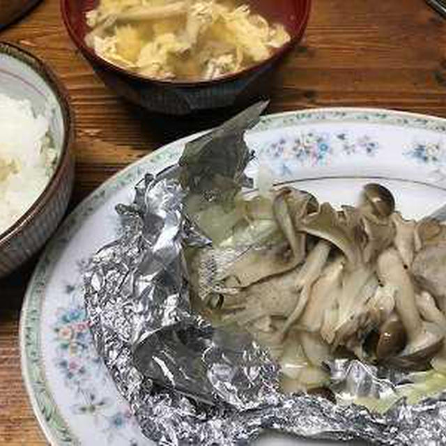 タラと茸のホイル焼き。鰻丼