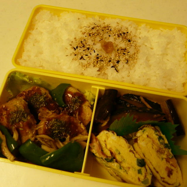 お弁当（お好み焼き風ミニハンバーグ）