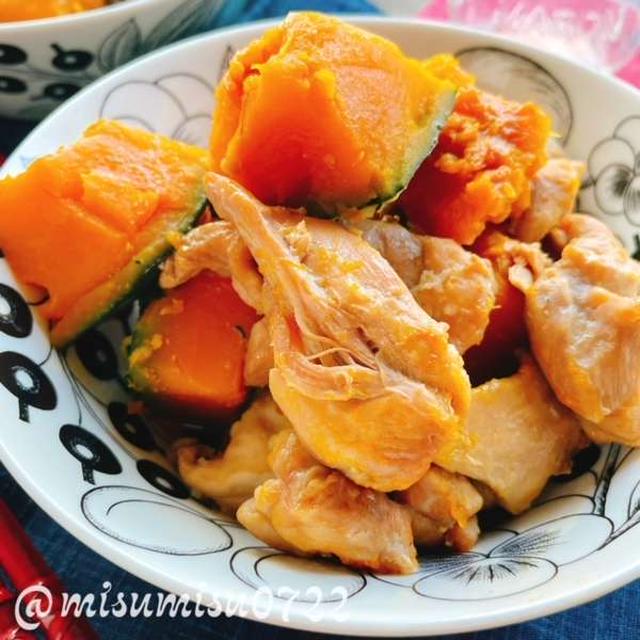 鶏肉とかぼちゃの肉じゃが風(動画レシピ)/Chicken and Pumpkin.