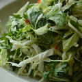 【食】　春菊のコールスローサラダ