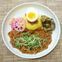 ＊牛肉と豆苗の麻辣咖喱×鰯カレー＊
