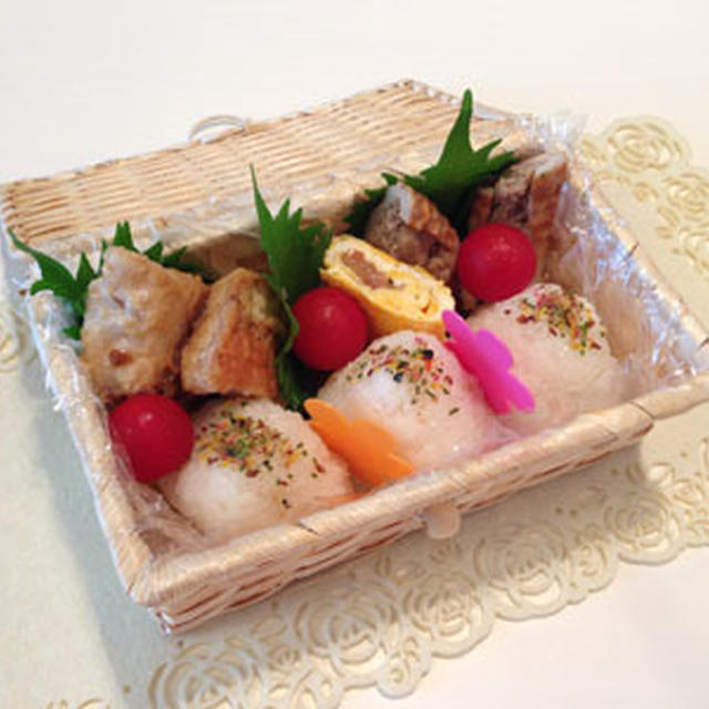 かじき鮪の生姜焼き弁当～おやつ待ちポロン