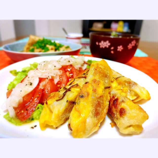 野菜少なすぎ＆へんてこな塩昆布ピカタ。