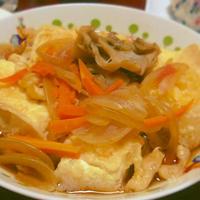 絹豆腐で揚げ出し豆腐