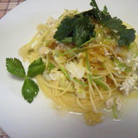 「のっけてジュレ　柚子こしょうぽん酢」でパスタ