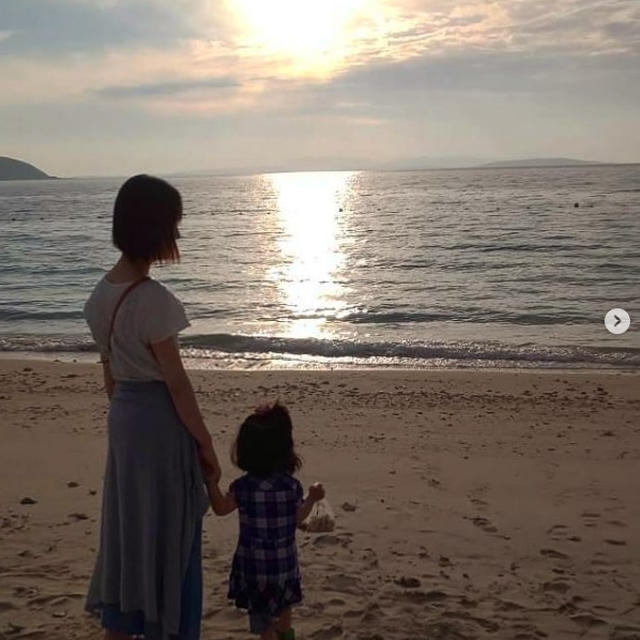白い砂浜とジンベエザメ。