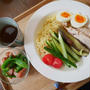レンチンなすの冷やし中華、昨日の昼ごはん#本日のおうちごはん