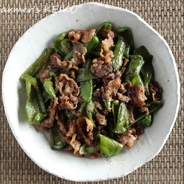 味付けは焼き肉のたれにお任せの、手抜きレシピ「ピーマンと牛肉の炒め物」