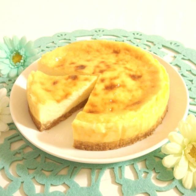 低コスト！ヨーグルトでチーズケーキ(._.)φ
