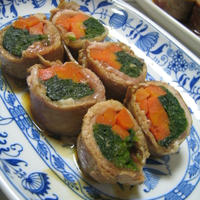 豚肉の野菜巻き～甘辛ソース～
