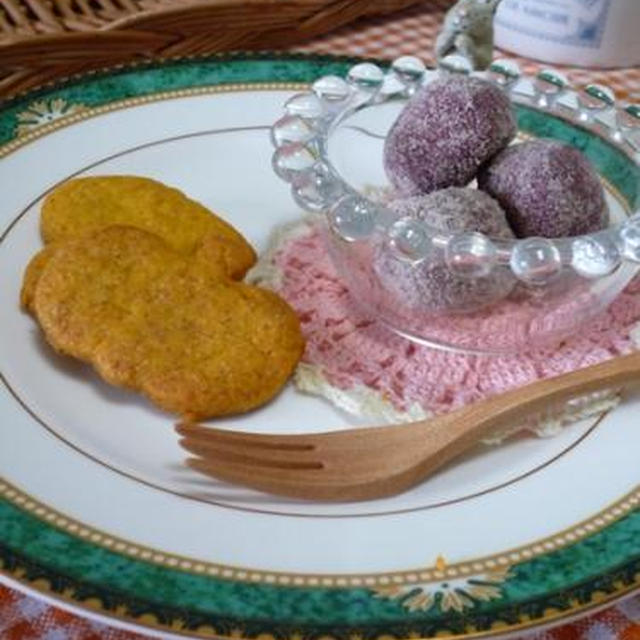 ざっくり美味しい人参＆かぼちゃクッキーと、なんちゃってお菓子教室と・・・。