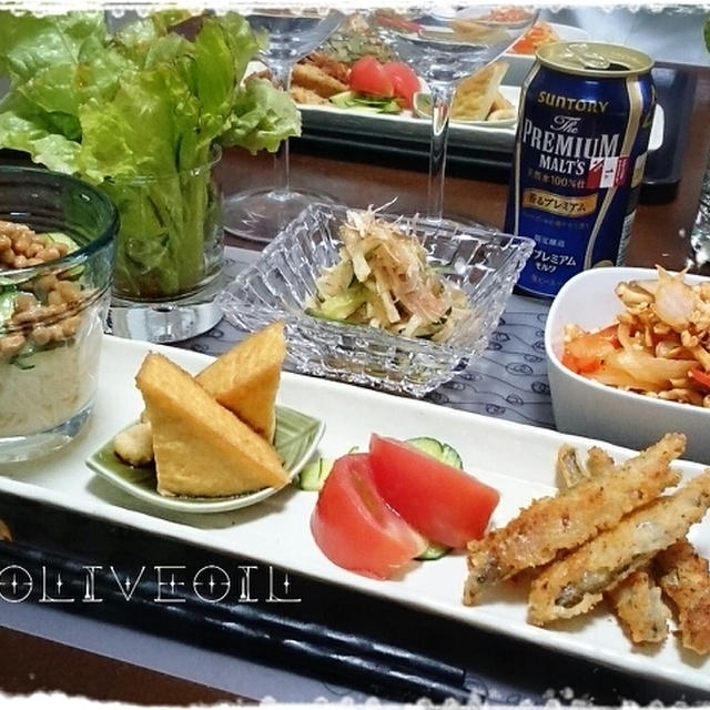 今朝のムスメ・・・＆　納豆そうめんとか鶏ミンチのキムチ炒めとか