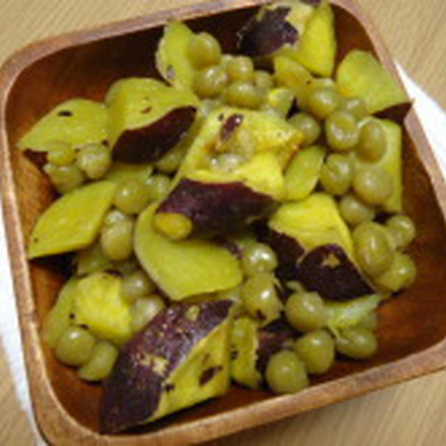 さつまいものうぐいす豆和え