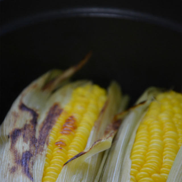 つくレポお礼♪とストウブで「とうもろこしの蒸し焼き」