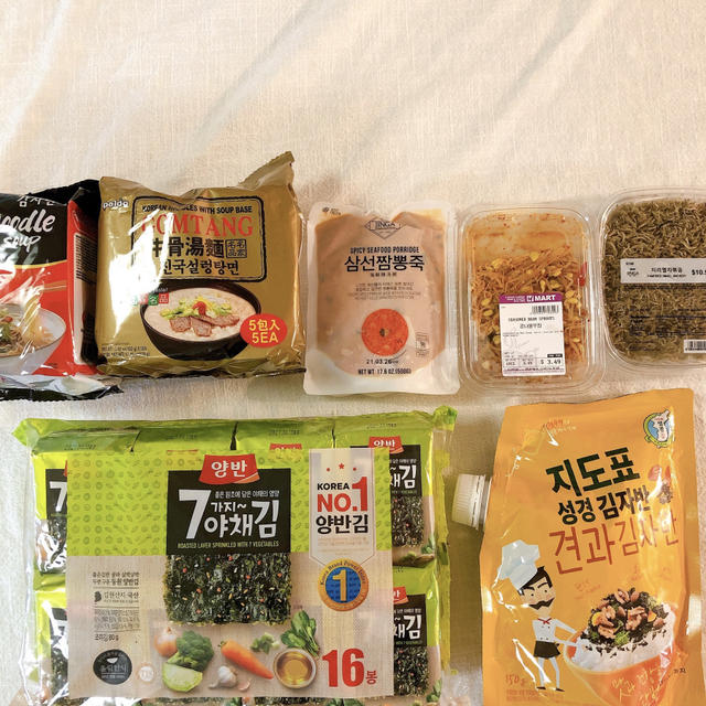 韓国スーパー（エイチマート）で買ったもの