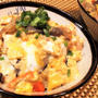 【レシピ】リメイク★簡単★時短【鶏汁⇒みそ味変わり親子丼】(^^♪