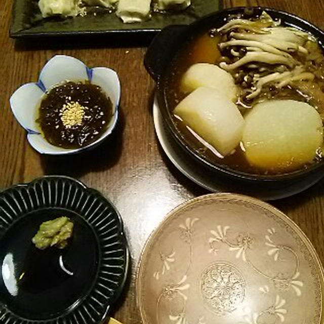 先立つ…ひと手間で暖か夕食：牛スジ大根