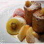桃のキャラメリゼと、ホテル的フレンチトーストレシピ。