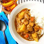 S&B赤缶カレーで、カレーライス