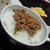 納豆ご飯とシュウマイ卵焼き