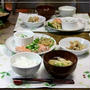 サーモンのにんにく味噌＆豚バラ肉のおからなど