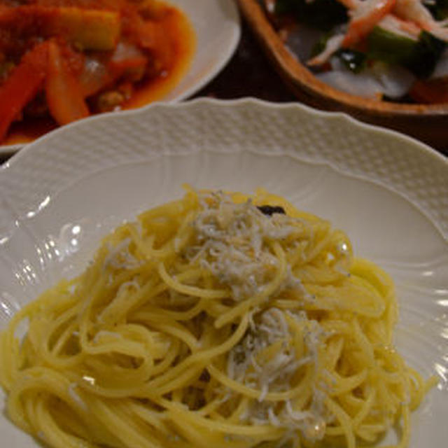 ♪速攻！シンプル極うまパスタ★しらすペペロンチーノ★♪