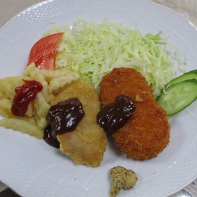ヒレかつ＆ポテトフライ★★★