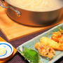長芋とベーコンの昆布かき揚げ　お昆布の佃煮で美味しさＵＰ！　讃岐うどんといっしょに♪