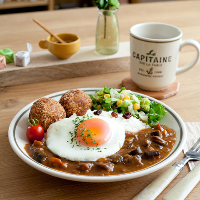 カレー＆コロッケ。カレー！カレー！コロッケ！