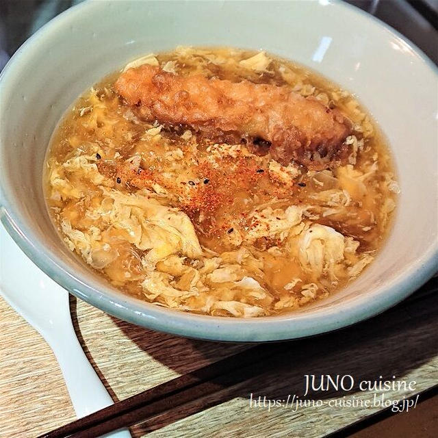 或る日の沖縄☆かきたまあんかけうどん☆そしてUber Eatsで串カツ田中