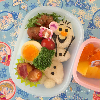 アナと雪の女王*オラフのお弁当(*'ω'*)