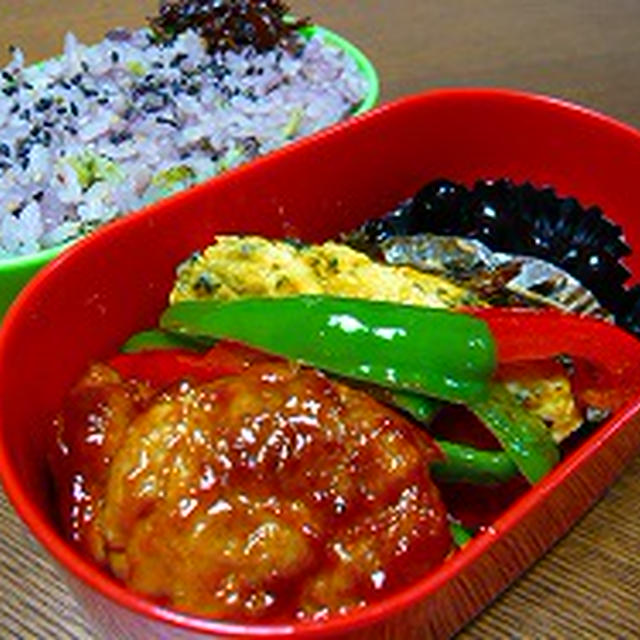 『ピリ辛ポークチャップ』のお弁当♪