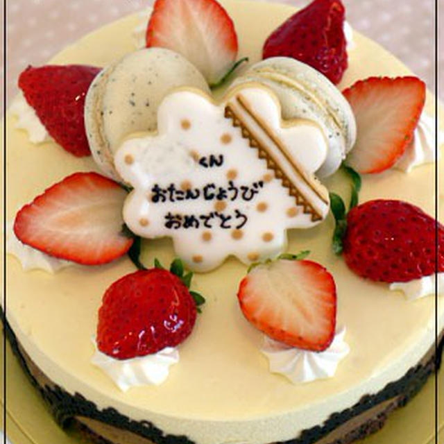 2色のムースケーキ
