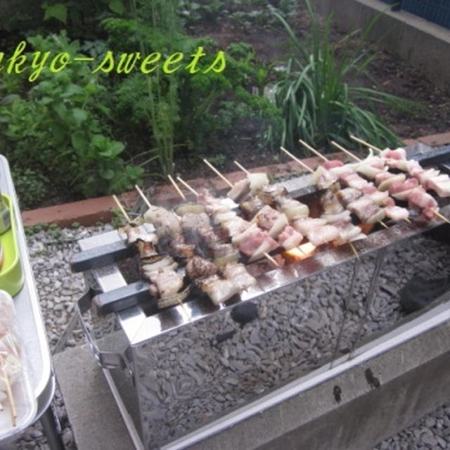 アウトドア風☆お庭で焼き鶏