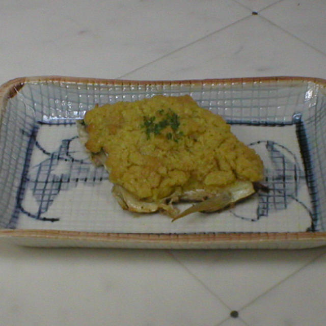 鯖のマヨネーズ焼き　カレー風味　　（魚　３）