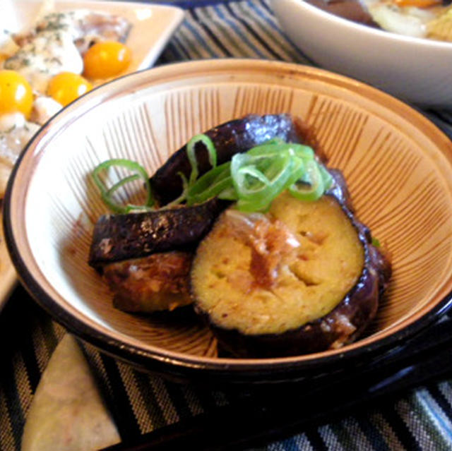 焼き茄子のおかか和え