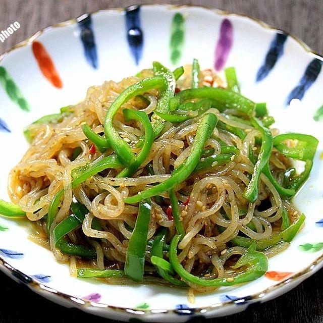 ごはんのおかず「糸こんにゃくとピーマンの炒め物」＆原木生シイタケ焼いてみた