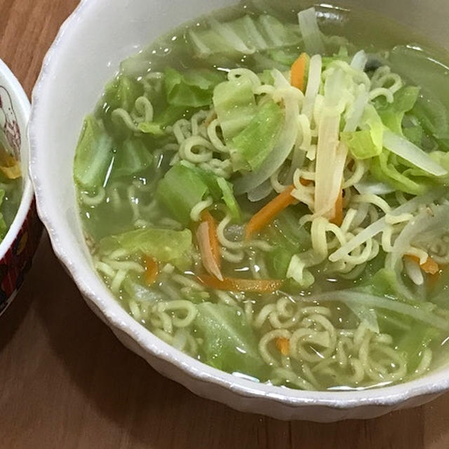 寒い日のお野菜たっぷり塩ラーメン