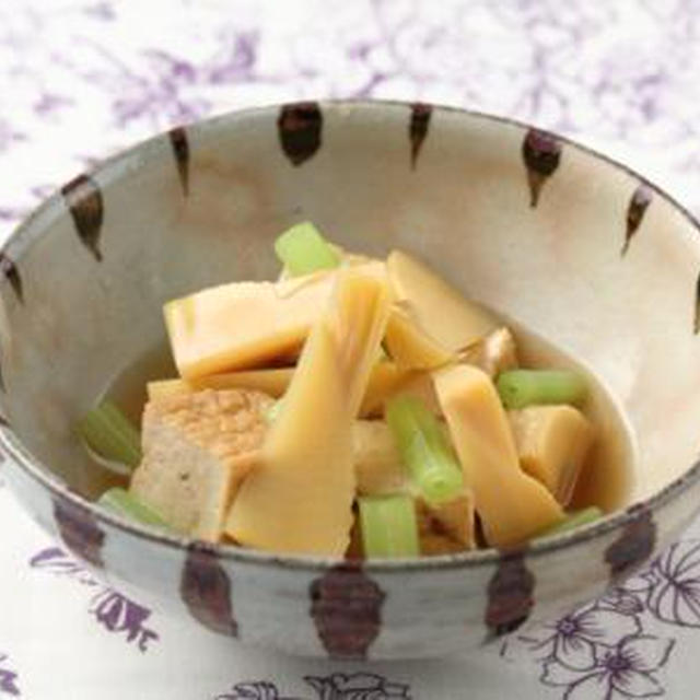 【4月の旬野菜レシピ】これぞお母さんの味♪タケノコと厚揚げの煮物