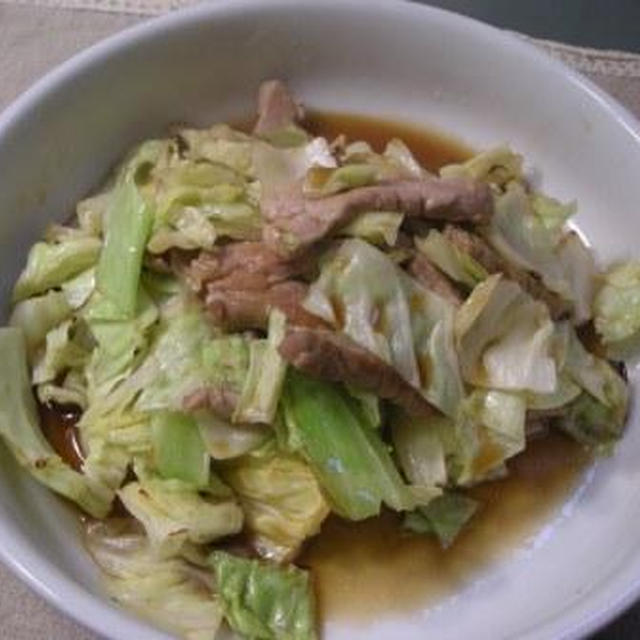 キャベツ炒め