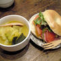 古民家カフェのベーグルランチ