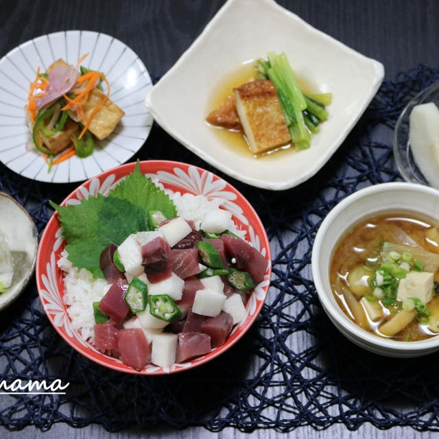 カツオのネバトロ丼