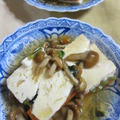 「小松菜と人参の豆腐サンドの煮物」