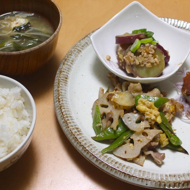 気がつけば、発酵調味料づくしの晩ごはん