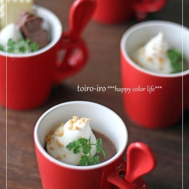子供と作るバレンタインスイーツ★チョコプリン