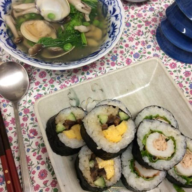 2月第３週の教室、なぜに忙しい巻きすしの日 