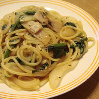 味噌とバジルでナポリタン風パスタ