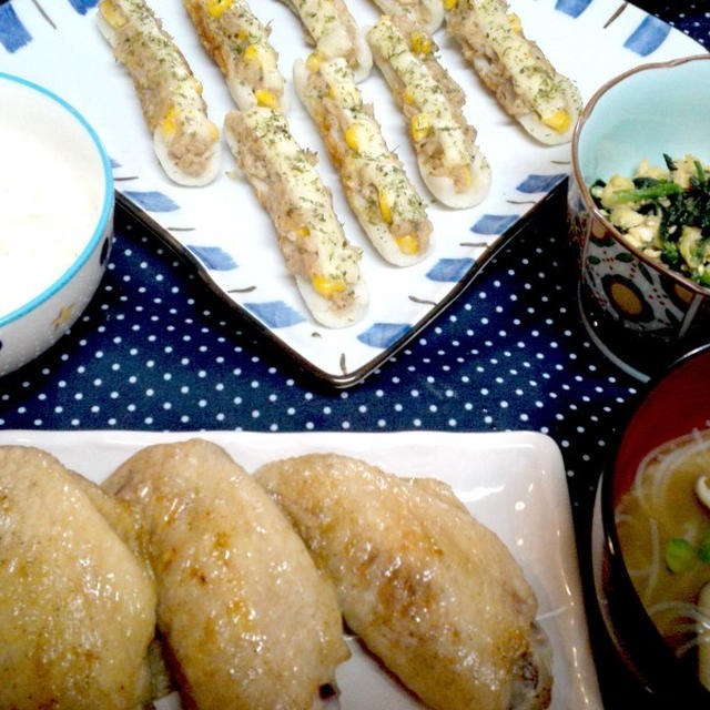 息子くんリクエストの手羽先　de　夕食　＆　充実した休日に嬉しい息子の言葉！？　