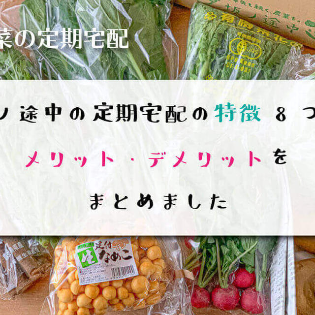 坂ノ途中の定期宅配の特徴8つとメリット・デメリットをまとめました