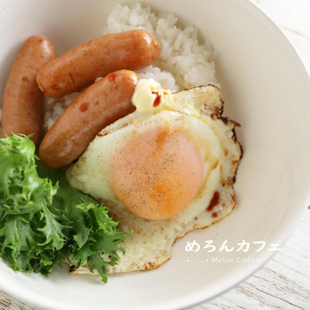 忙しい日の朝食どんぶりごはん